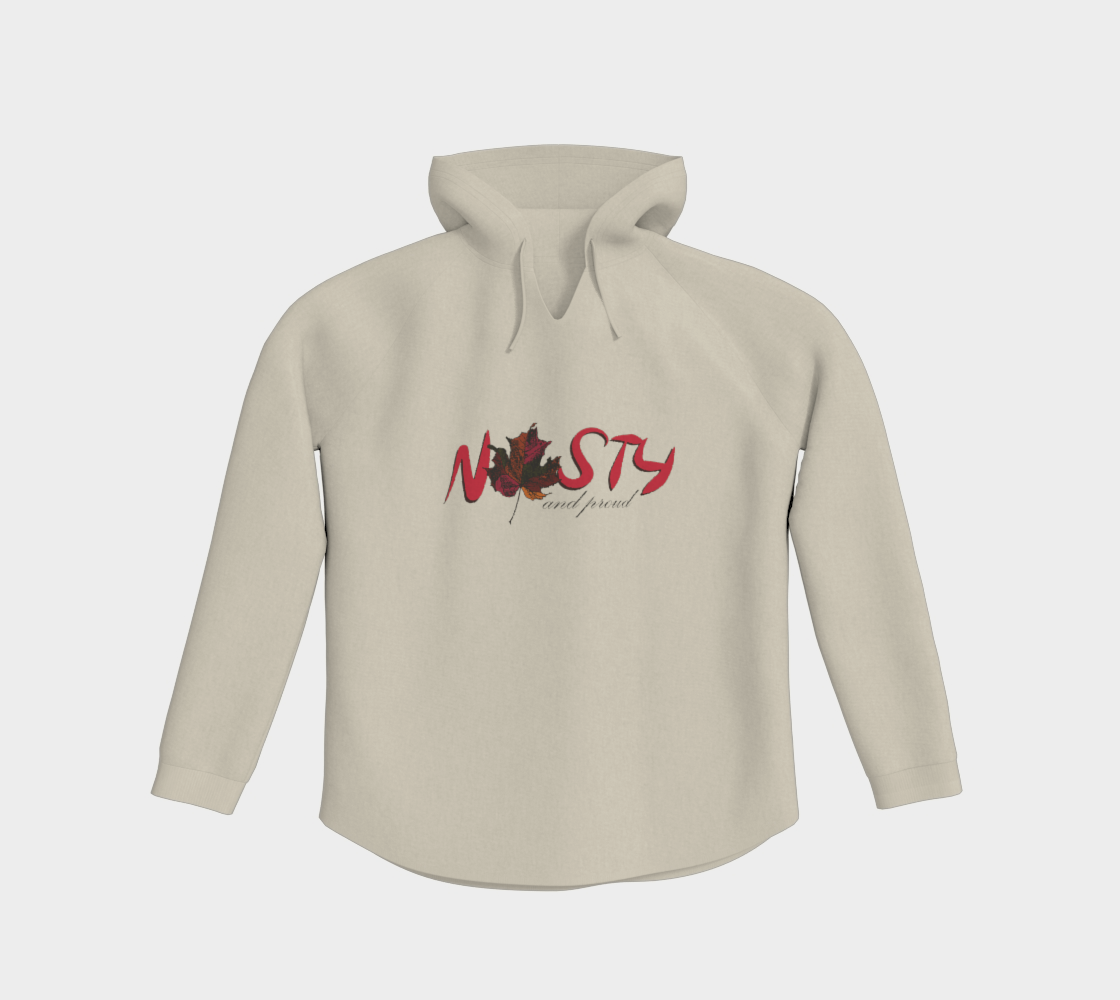 Nasty and Proud Premium Pullover Hoodie Dark Outline