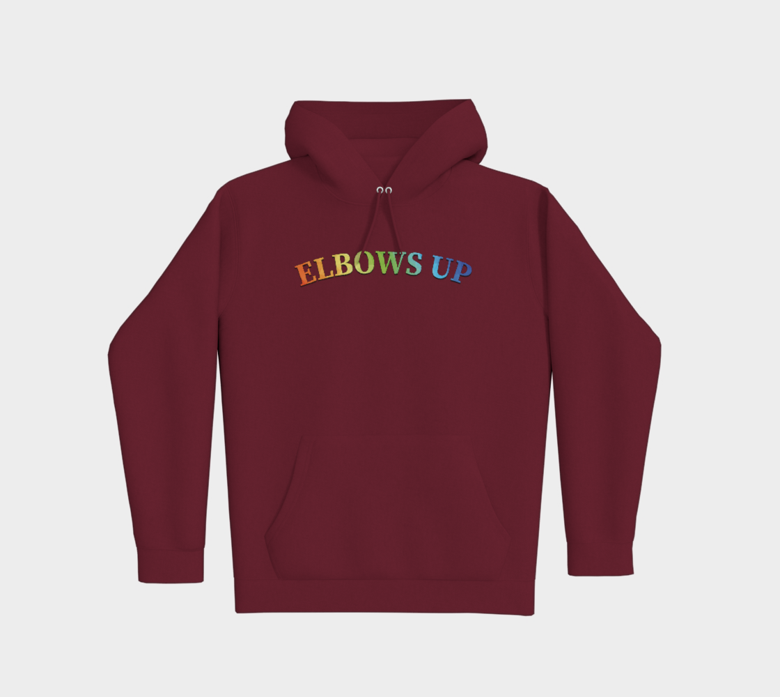 Elbows Up Never 51 PRIDE Premium Pullover Hoodie