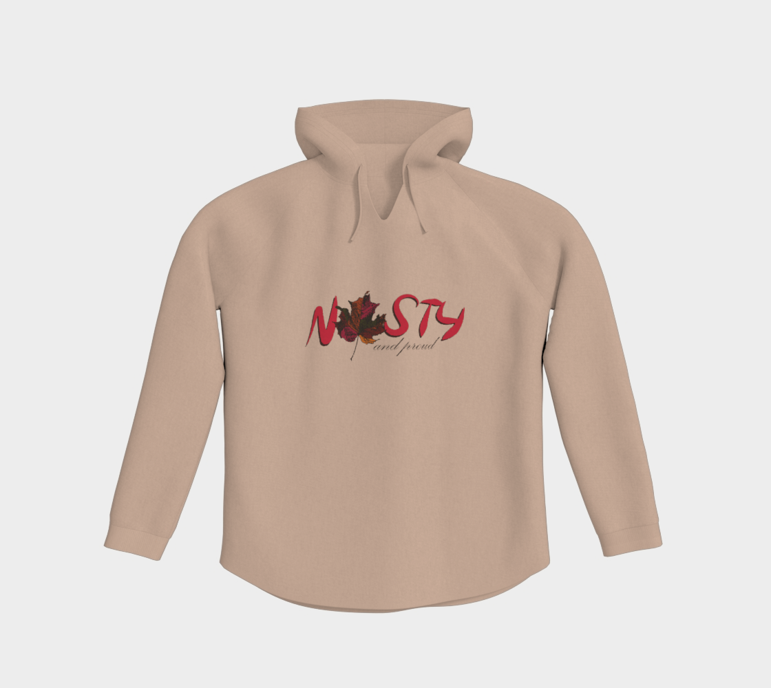 Nasty and Proud Premium Pullover Hoodie Dark Outline